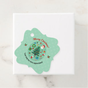 Christmas Illustrations Holiday Party Favour Tags