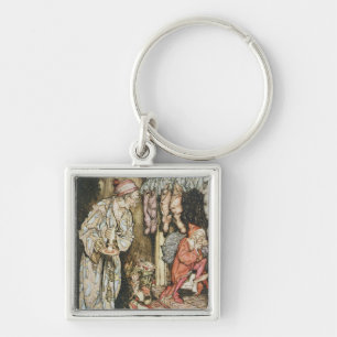 Christmas illustrations key ring