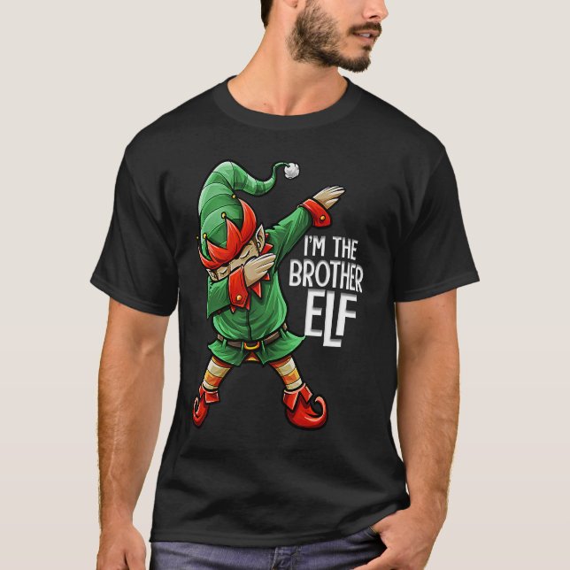 Christmas I'm The Brother Elf Squad Family Matchin T-Shirt (Front)