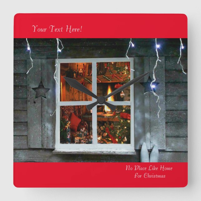 Christmas image for Square-Wall-Clock Square Wall Clock (Front)