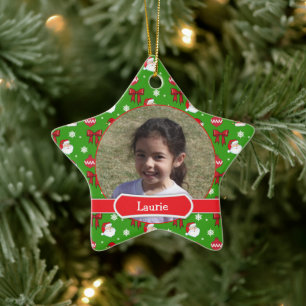 Christmas Images Kids Star Photo Ornament