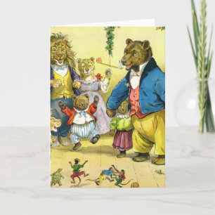 Christmas In Animal Land Holiday Card