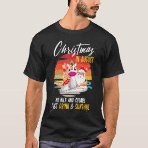 Christmas In August Retro Style No Milk Cookies Ju T-Shirt