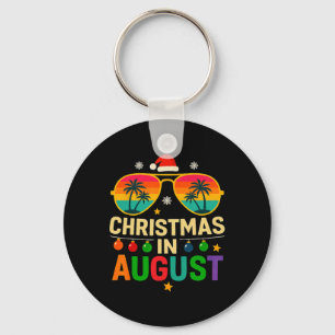 Christmas In August Summer Vacation Christmas Key Ring