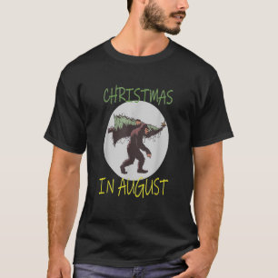 Christmas in August Summer Vacation Santa T-Shirt