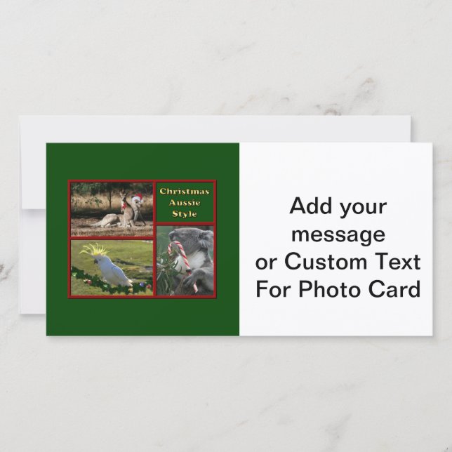 Christmas in Australia Holiday Card (Front)