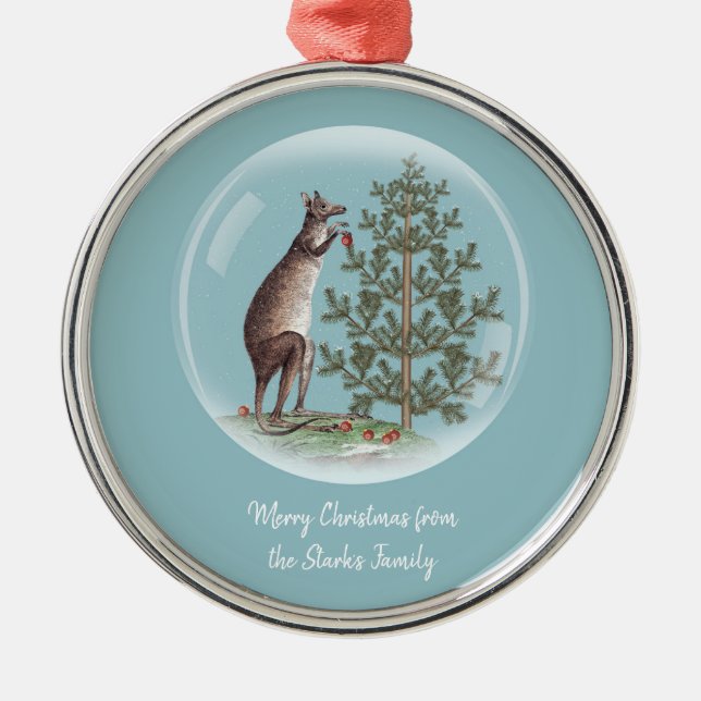 Christmas in Australia Metal Tree Decoration (Front)