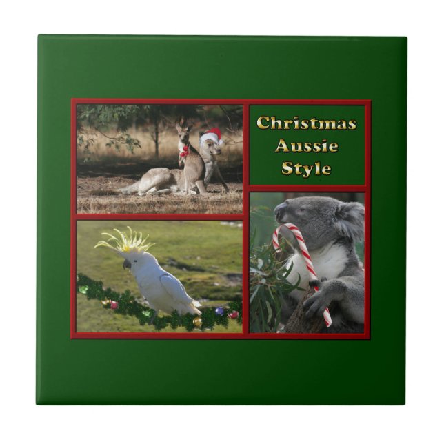 Christmas in Australia Tile (Front)