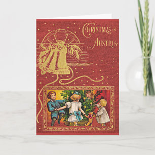 Christmas in Austria vintage card