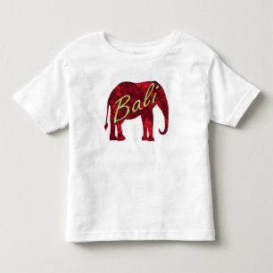Christmas in Bali Batik 1 Elephant Toddler T-Shirt