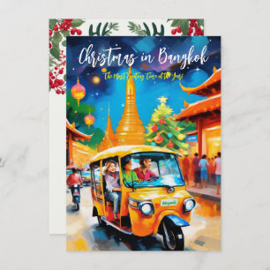 "Christmas In Bangkok" Greeting Card