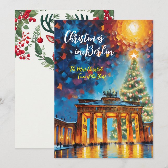 Christmas in Berlin Invitation Card (Front/Back)