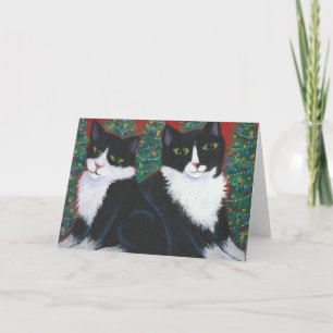 CHRISTMAS IN BLACK AND WHITE HOLIDAY CARD