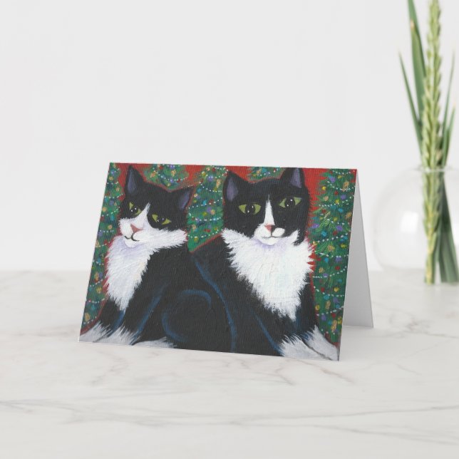 CHRISTMAS IN BLACK AND WHITE HOLIDAY CARD (Front)