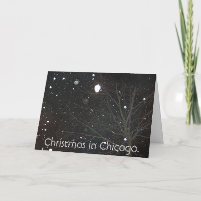 Christmas in Chicago. Holiday Card (Front)