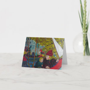 CHRISTMAS IN CHOLET (deep colours) Holiday Card