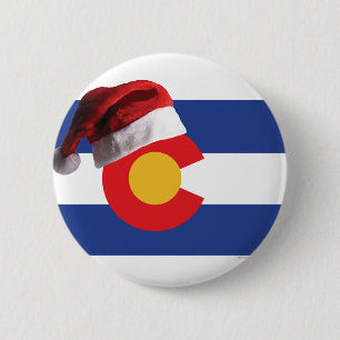 Christmas in Colorado 6 Cm Round Badge