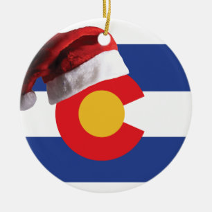 Christmas in Colorado Ceramic Tree Decoration