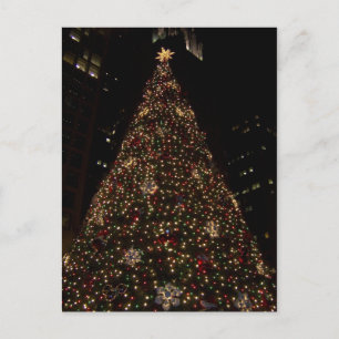 Christmas in Daley Plaza Chicago Postcard