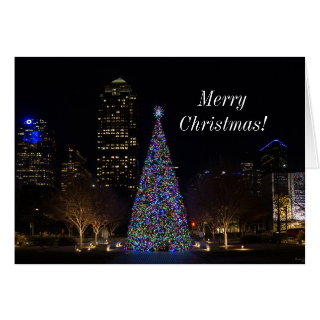 Christmas In Downtown Dallas Card (Front Horizontal)