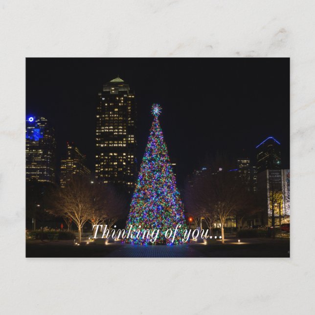 Christmas In Downtown Dallas Postcard (Front)