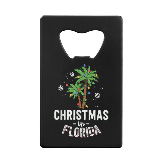 Christmas In Florida Deck The Palm Trees Family Va (Front)