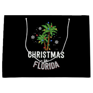 Christmas In Florida Deck The Palm Trees Family Va Large Gift Bag