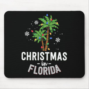 Christmas In Florida Deck The Palm Trees Family Va Mouse Mat