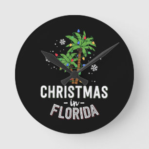 Christmas In Florida Deck The Palm Trees Family Va Round Clock