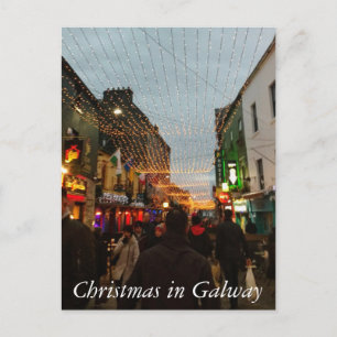 Christmas in Galway Holiday Postcard
