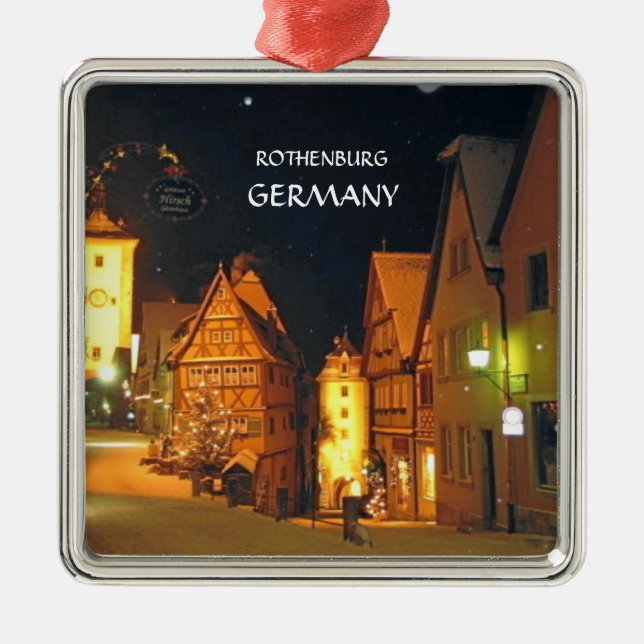CHRISTMAS IN GERMANY METAL TREE DECORATION (Front)