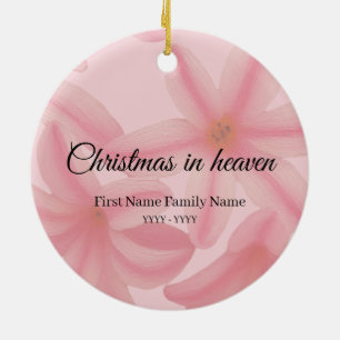 Christmas in heaven memorial ornament plumeria