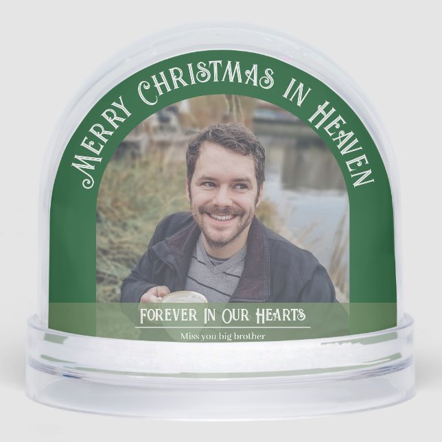 Christmas In Heaven Memorial Snow Globe (Front)