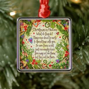 christmas in Heaven Metal Tree Decoration