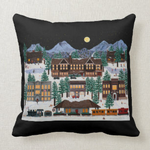 "Christmas in Historic Bend, Oregon" Cushion