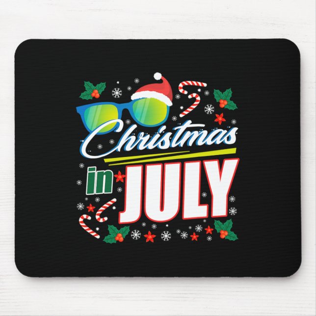 Christmas In July 1  Mouse Mat (Front)
