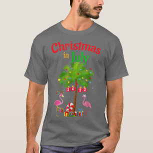 Christmas In July 2022 s for Women Funny Pink Flam T-Shirt