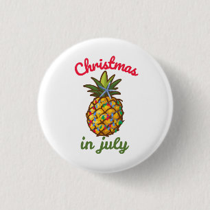 Christmas In July 3 Cm Round Badge