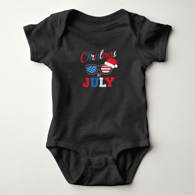 Christmas In July Baby Bodysuit (Front)