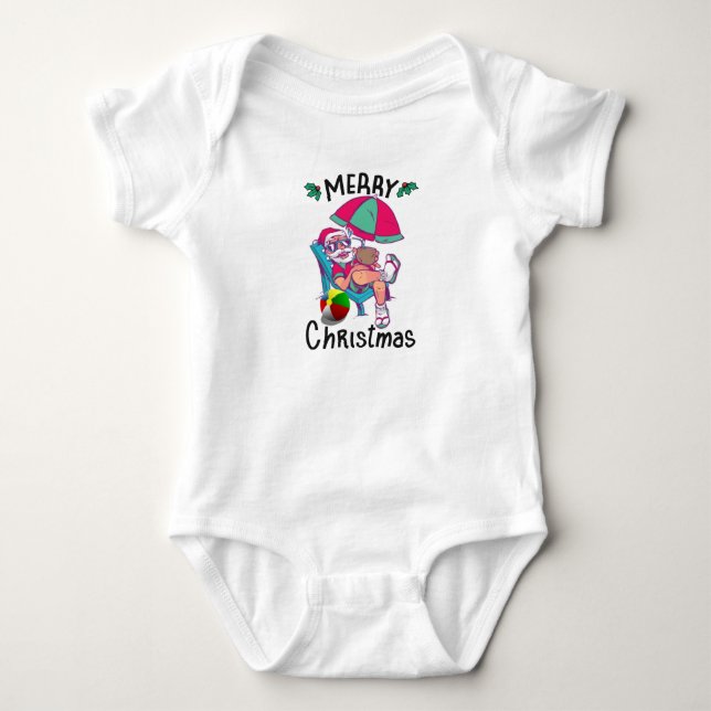 Christmas in July Baby Bodysuit (Front)