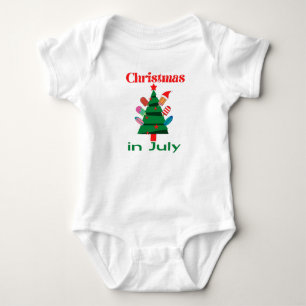 Christmas in july baby bodysuit