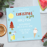 Christmas in July BBQ Party Custom Square Invite<br><div class="desc">Oh the weather outside is sunny and we’d thought it would be funny to fire up the grill - and invite you to chill
at our annual Christmas in July BBQ party. Add your details and spark up the barby. Matching items are available to complete your festive festivities.</div>