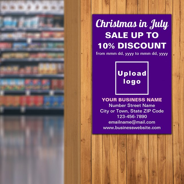 Christmas in July Business Sale Purple Poster (Creator Uploaded)