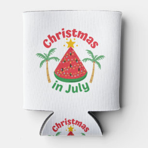CHRISTMAS IN JULY CAN COOLER