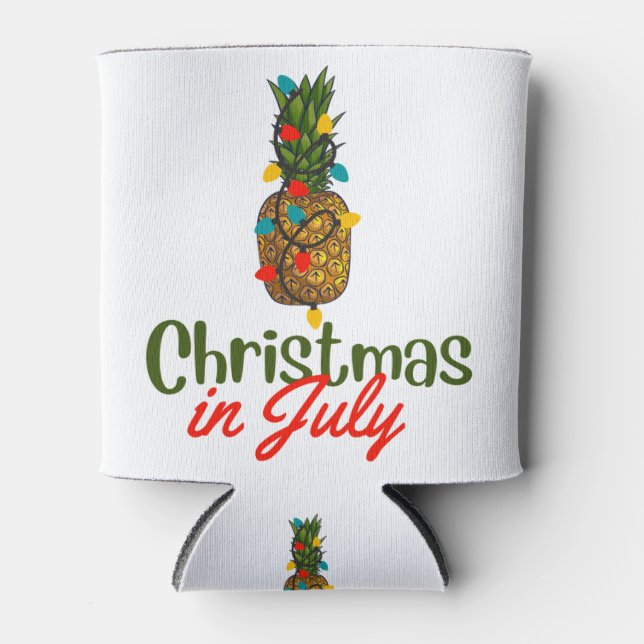 Christmas In July Can Cooler (Front)