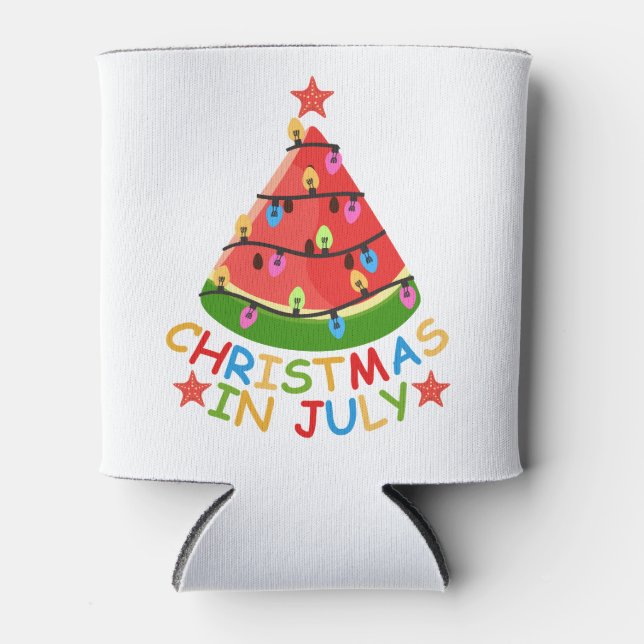 CHRISTMAS IN JULY CAN COOLER (Front)