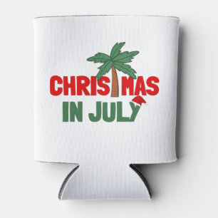 CHRISTMAS IN JULY CAN COOLER