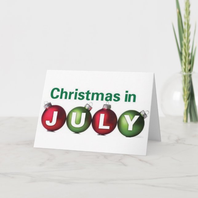 Christmas in July Card (Front)