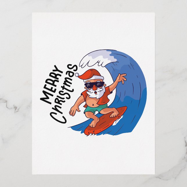 Christmas in July Card Classic Round Sticker Napki (Front)