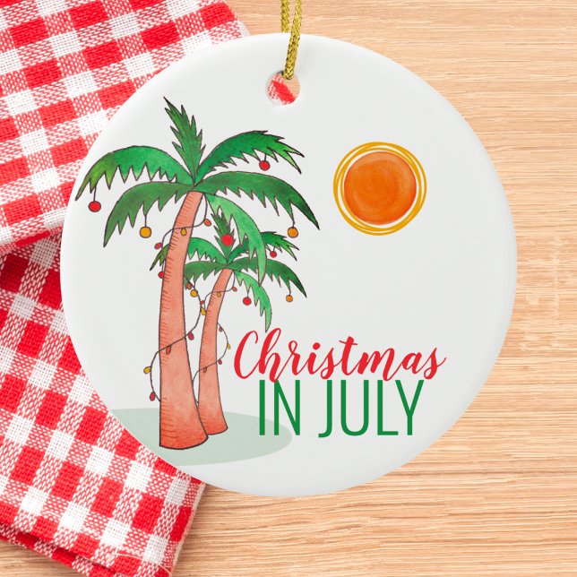 Christmas in July Ceramic Ornament (Creator Uploaded)